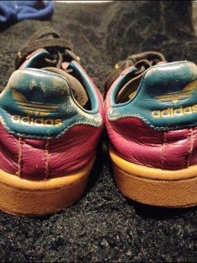 adidas Burgundy Red and Black Athletic Shoes